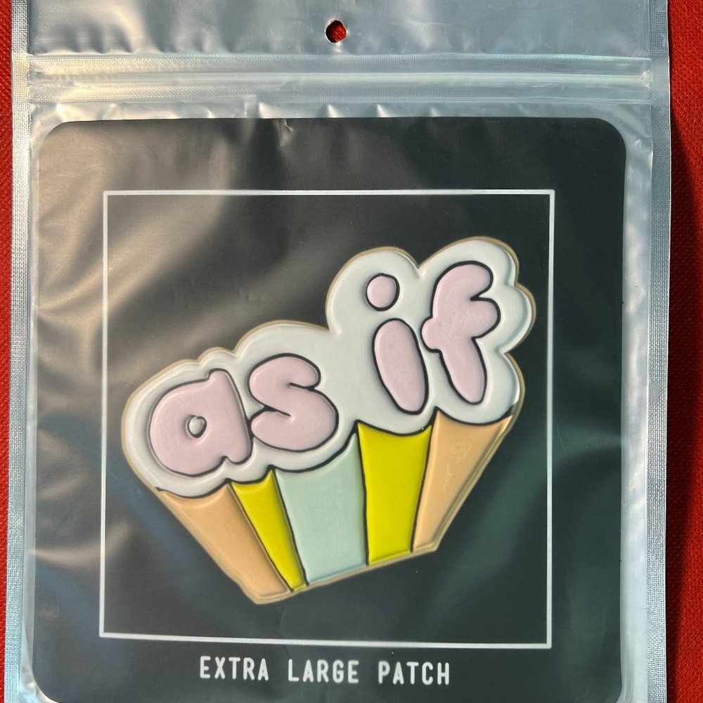 Macy's twelveNYC "as if" Colorful Cloud Rubber Embossed Stick-On Patch